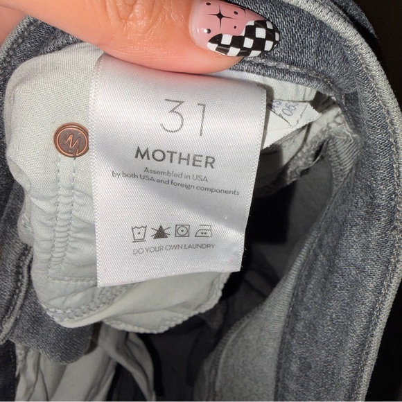 MOTHER The Rambler ankle jean gray Sz 31 - Picture 5 of 9